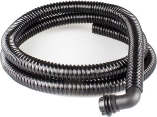 Flexible afvoerslang voor tuinwater, ideaal voor plantenbesproeiing en tuinonderhoud.