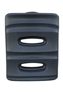 grote muurtank antraciet me twee ovalen er in