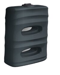 rechthoekige smalle antracieten regenton 430 liter