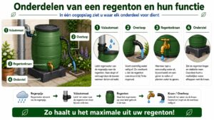 Regenton-onderdelen