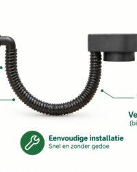Zwarte Vulautomaat Met Flexibele darm thuistuinieren.nl
